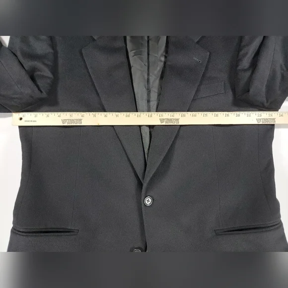 Loro Piana Saks Fifth Avenue Blazer 46L Black 100% Cashmere Sport Coat Jacket